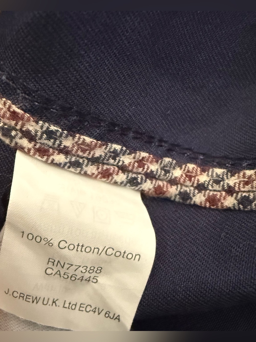 J. Crew Navy Utility Jacket with Gold Buttons Size M - Picture 3 of 4